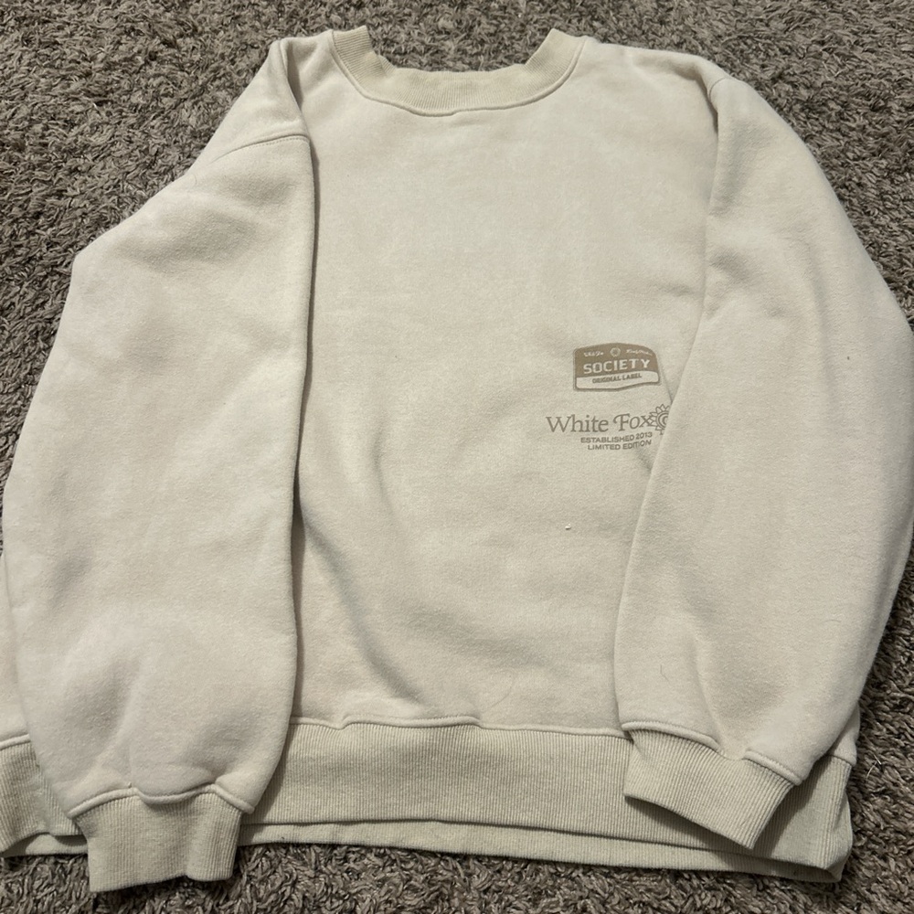 White fox crewneck size S/m
